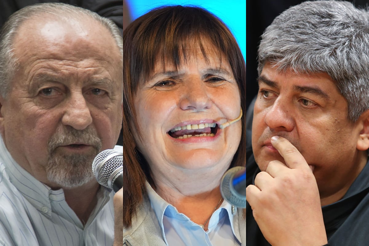 Yasky, Bullrich y Moyano. La Piba y los muchachos.