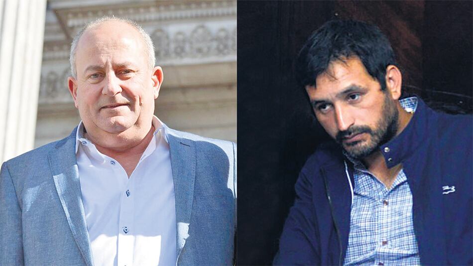 El senador nacional de la UCR Juan Carlos Marino y el senador bonaerense de UC Jorge Romero.