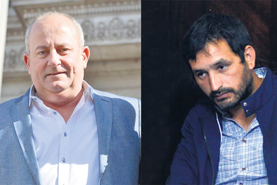 El senador nacional de la UCR Juan Carlos Marino y el senador bonaerense de UC Jorge Romero.