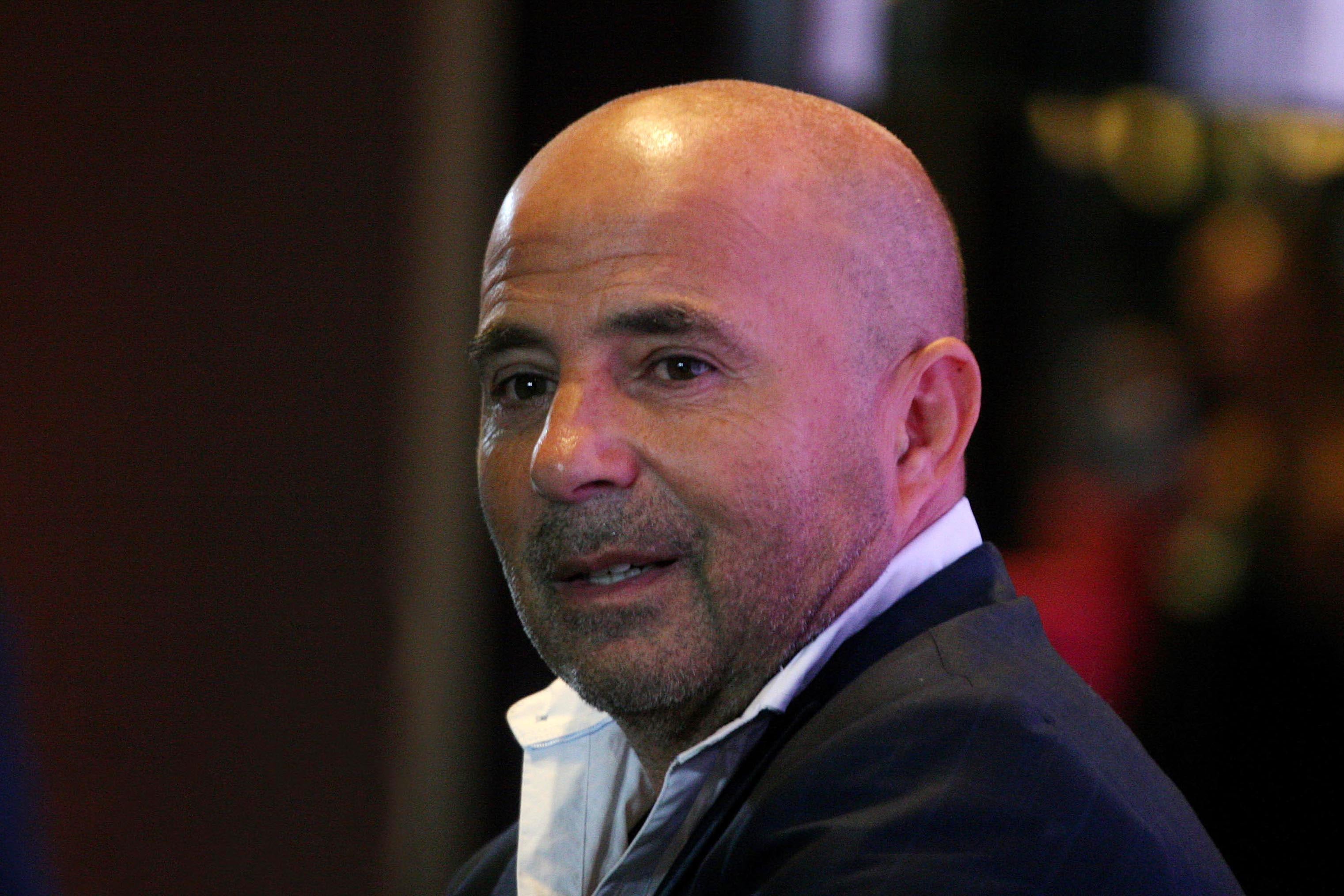 Jorge Sampaoli, DT del Santos de Brasil.