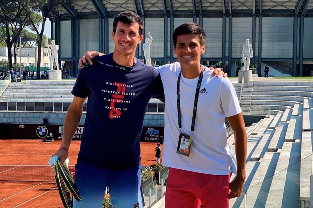 Bagnis, a la izquierda, y Coria, a la derecha, tras debutar con triunfos.
