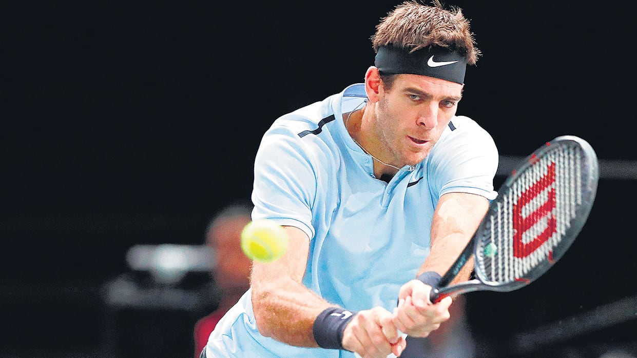Juan Martín cayó ayer frente a Isner en tres sets.