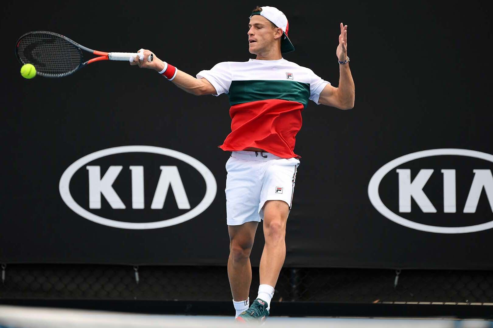 Diego Schwartzman, en Melbourne.