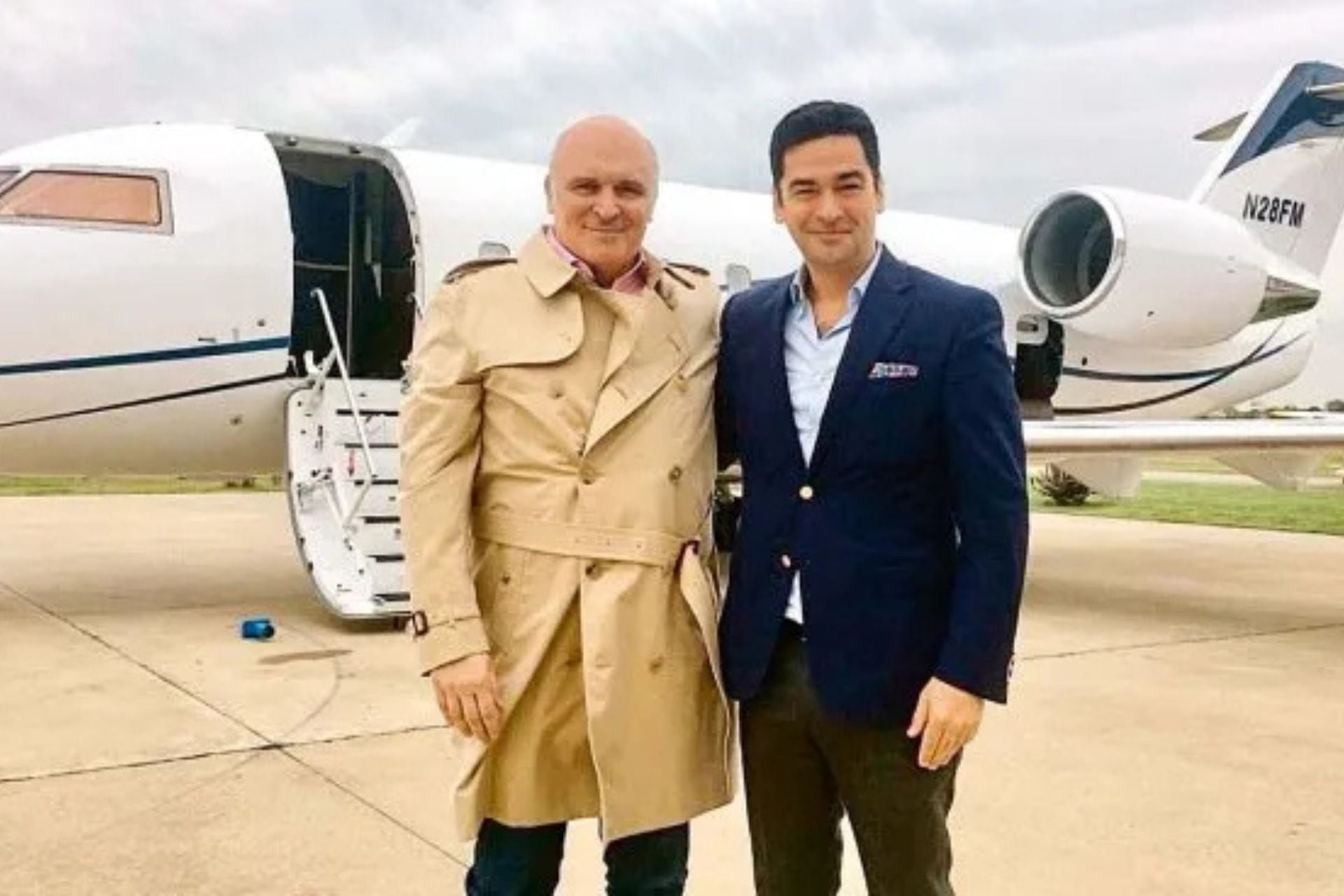 José luis Espert, excandidato y referente de LLA, junto al acusado de narcotráfico, Fred Machado