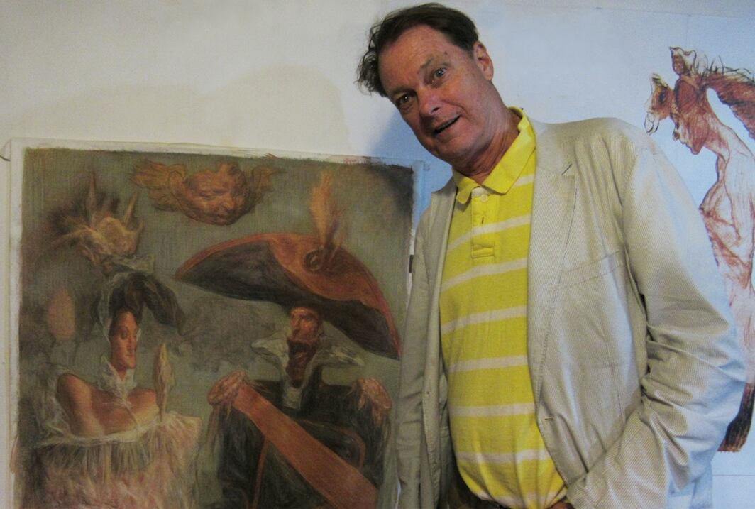 Bill Plympton en el estudio de Carlos Nine, 2017