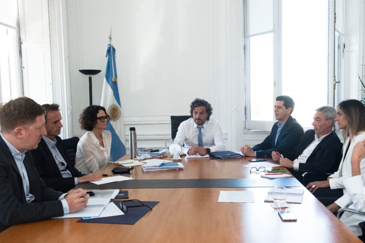 El jefe de Gabinete, Santiago Cafiero, encabezó el encuentro.