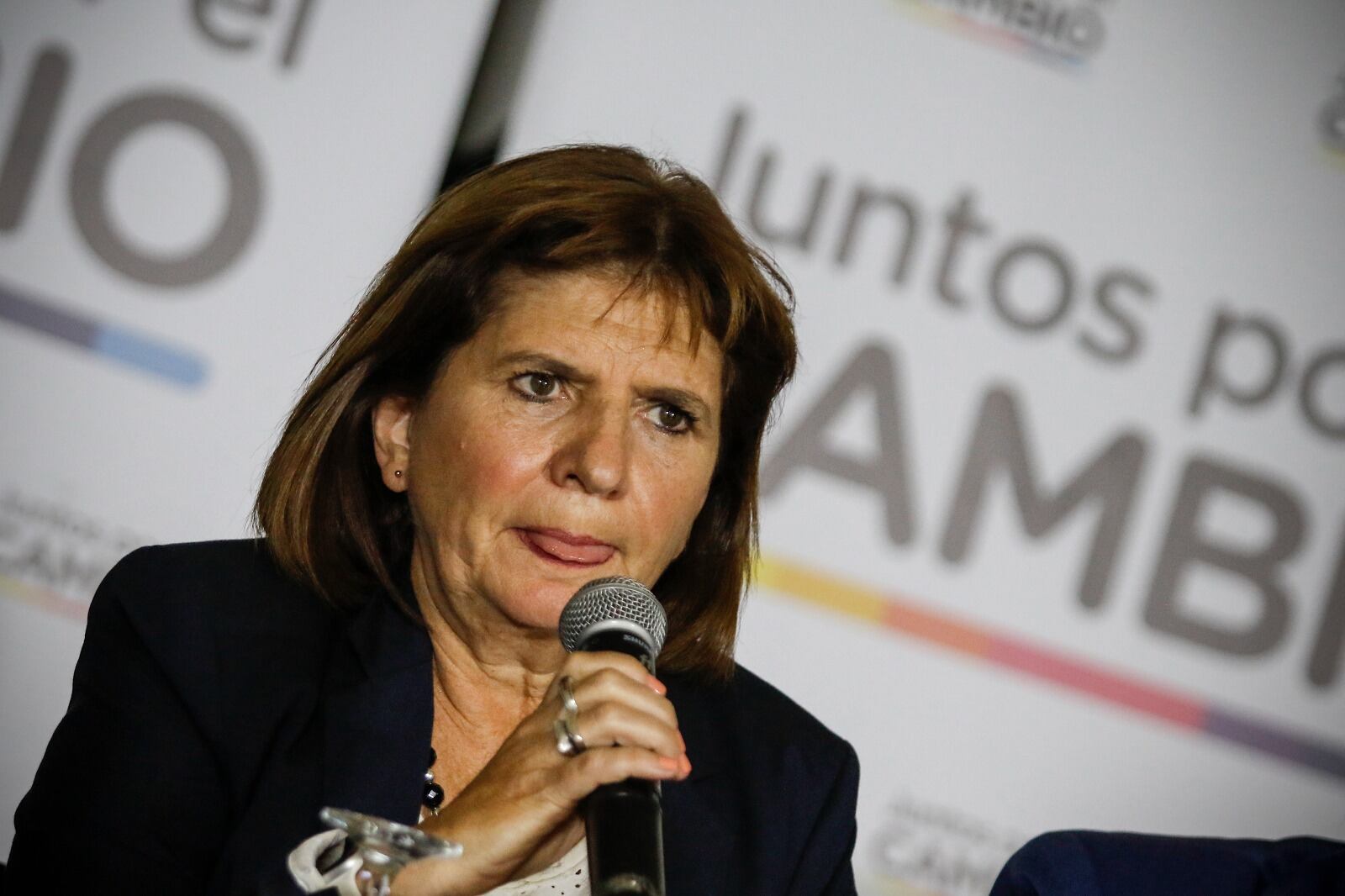 En plan de calmar las aguas de la interna de Juntos por el Cambio, Bullrich dijo que "nunca le pediría a alguien que se baje" de su candidatura.