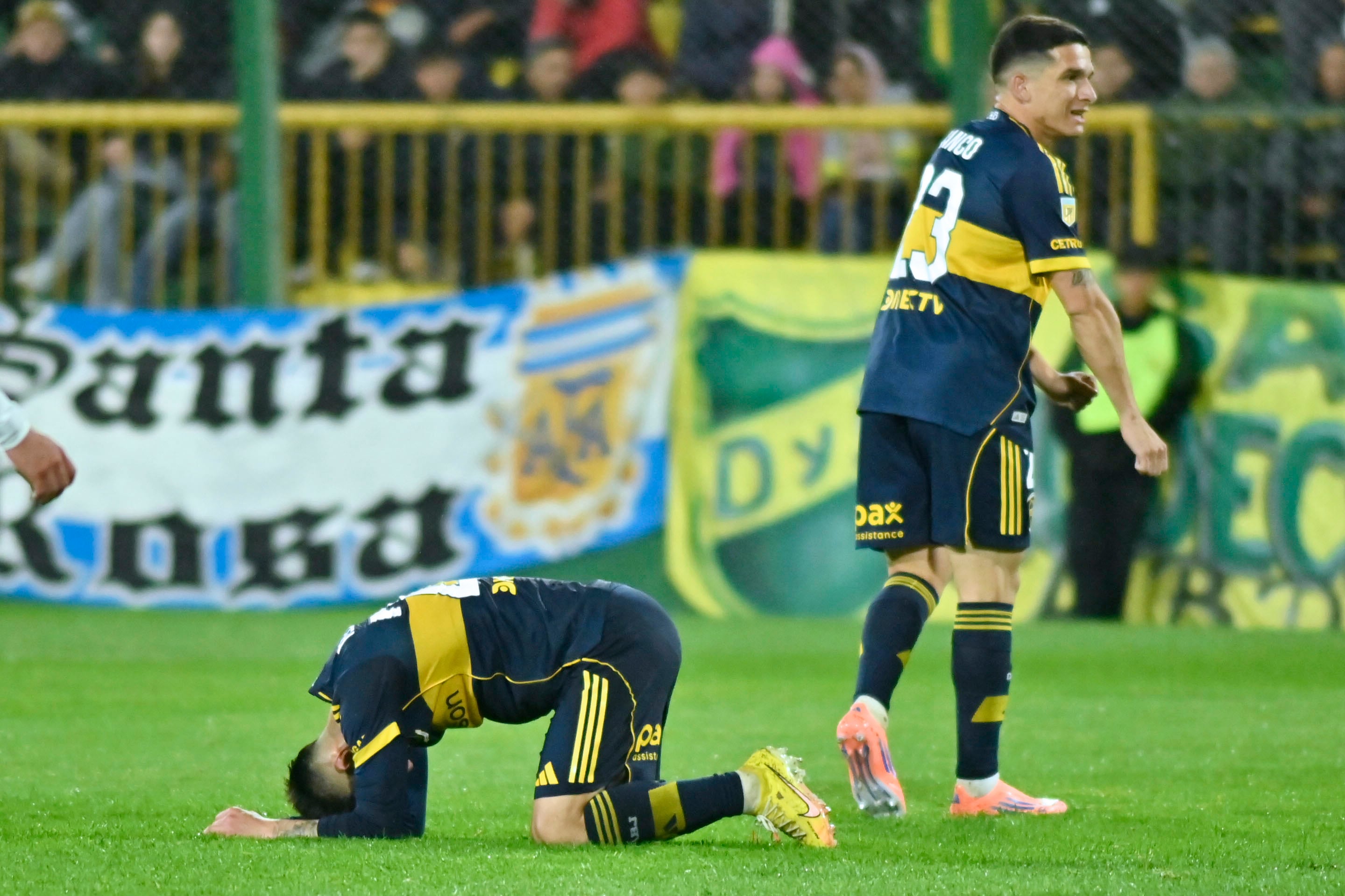 Una postal más que elocuente de la caída de Boca en Florencio Varela