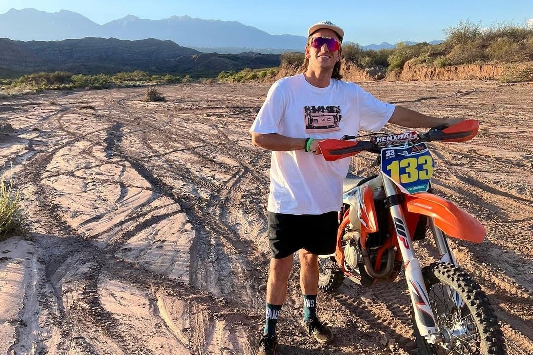 El motociclista mendocino Juan Zunino murió en un accidente en moto en Méxicol. Foto: Instagram @juanizunino