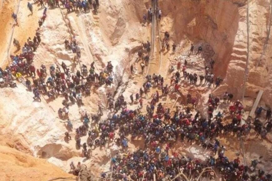 Venezuela: un derrumbe dejó al menos 30 mineros muertos. Foto: X@MelanioBar