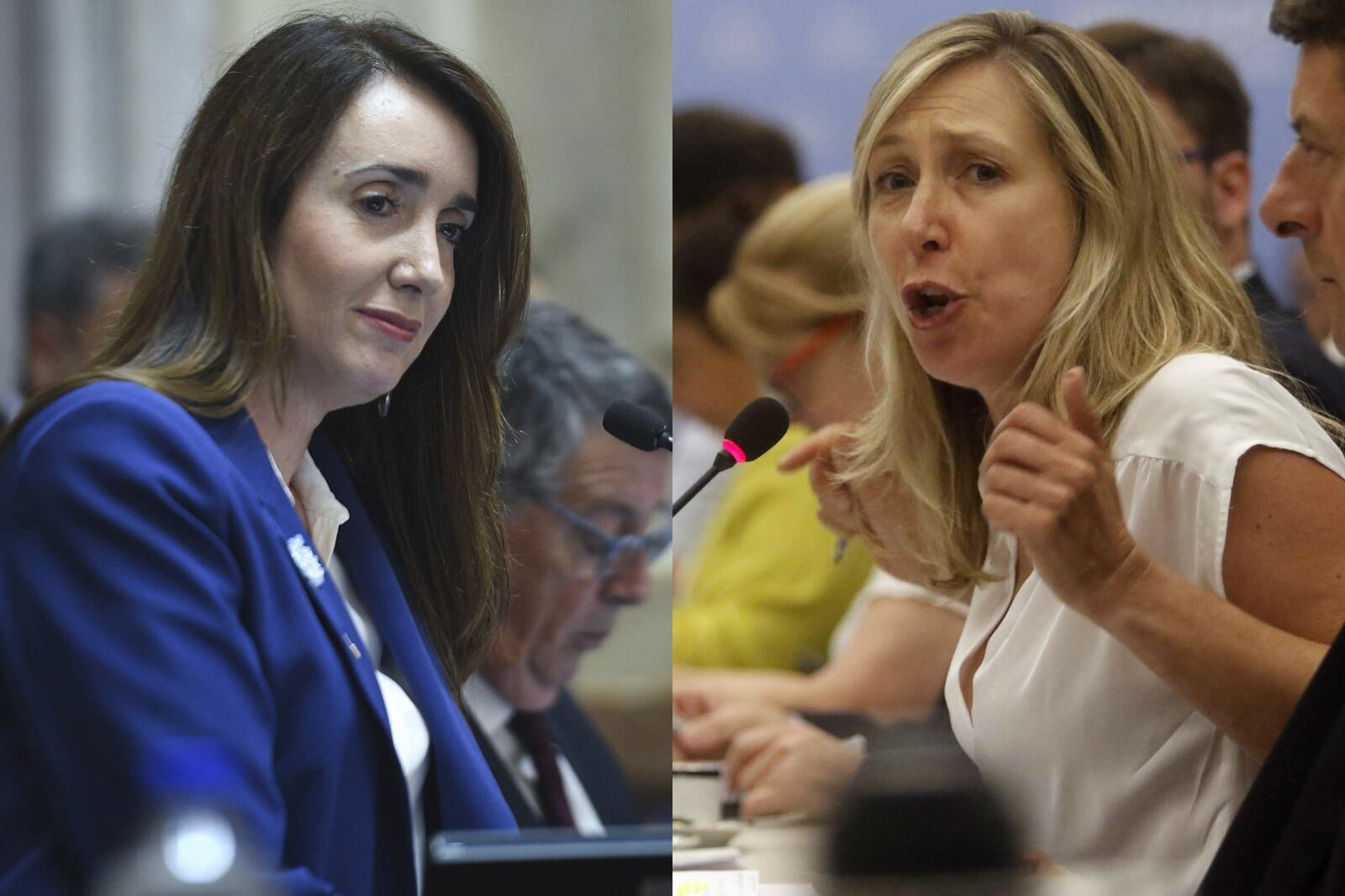 Villarruel y Bregman tuvieron un cruce en X. 