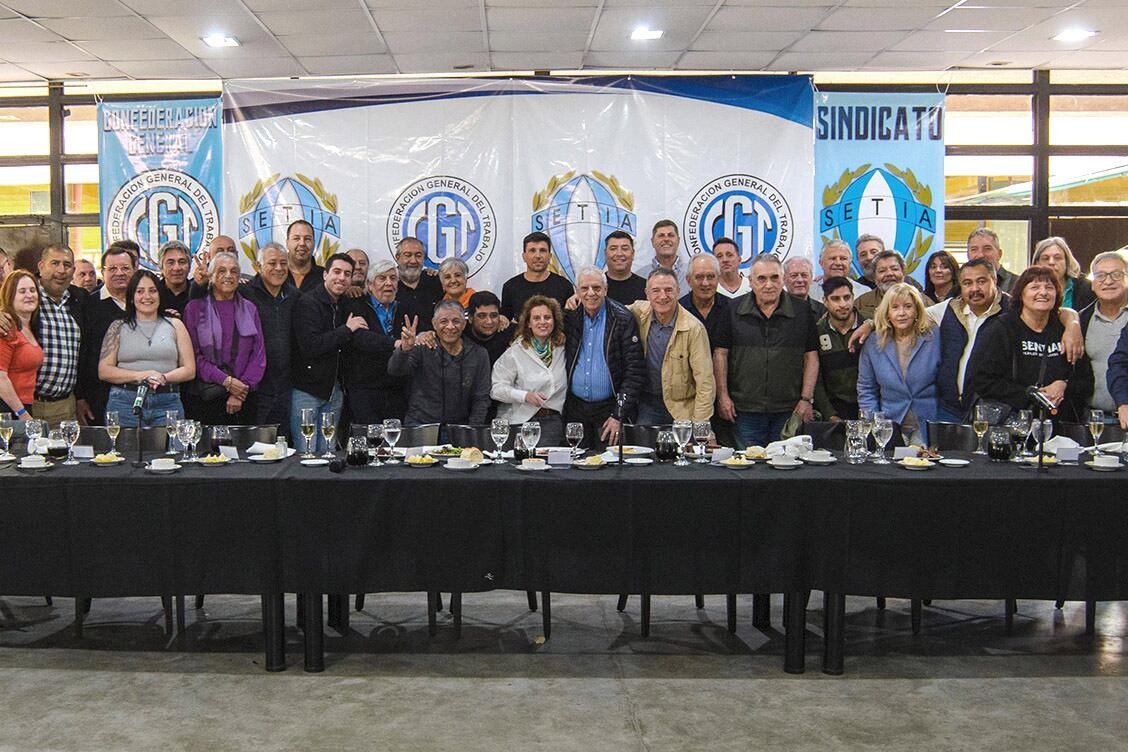 Un sector de la CGT se reunió el miércoles en Ezeiza.