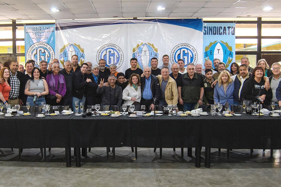 Un sector de la CGT se reunió el miércoles en Ezeiza.