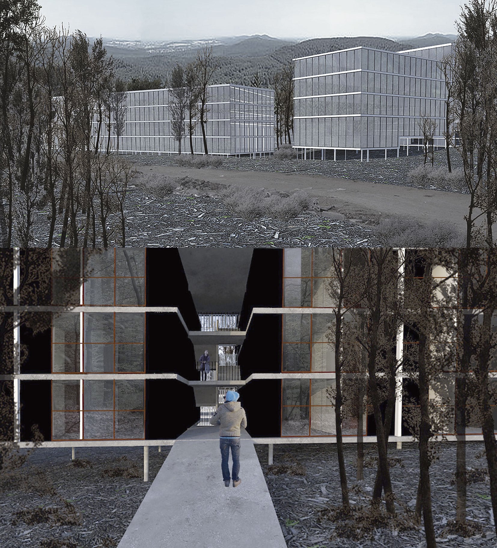 Dos propuestas para desarrollos urbanos en Ushuaia, que muestran la flexibilidad de la tecnología propuesta. Utilizando recursos ya disponibles y una escala industrial, se reducen drásticamente los costos y los tiempos reales de construcción.