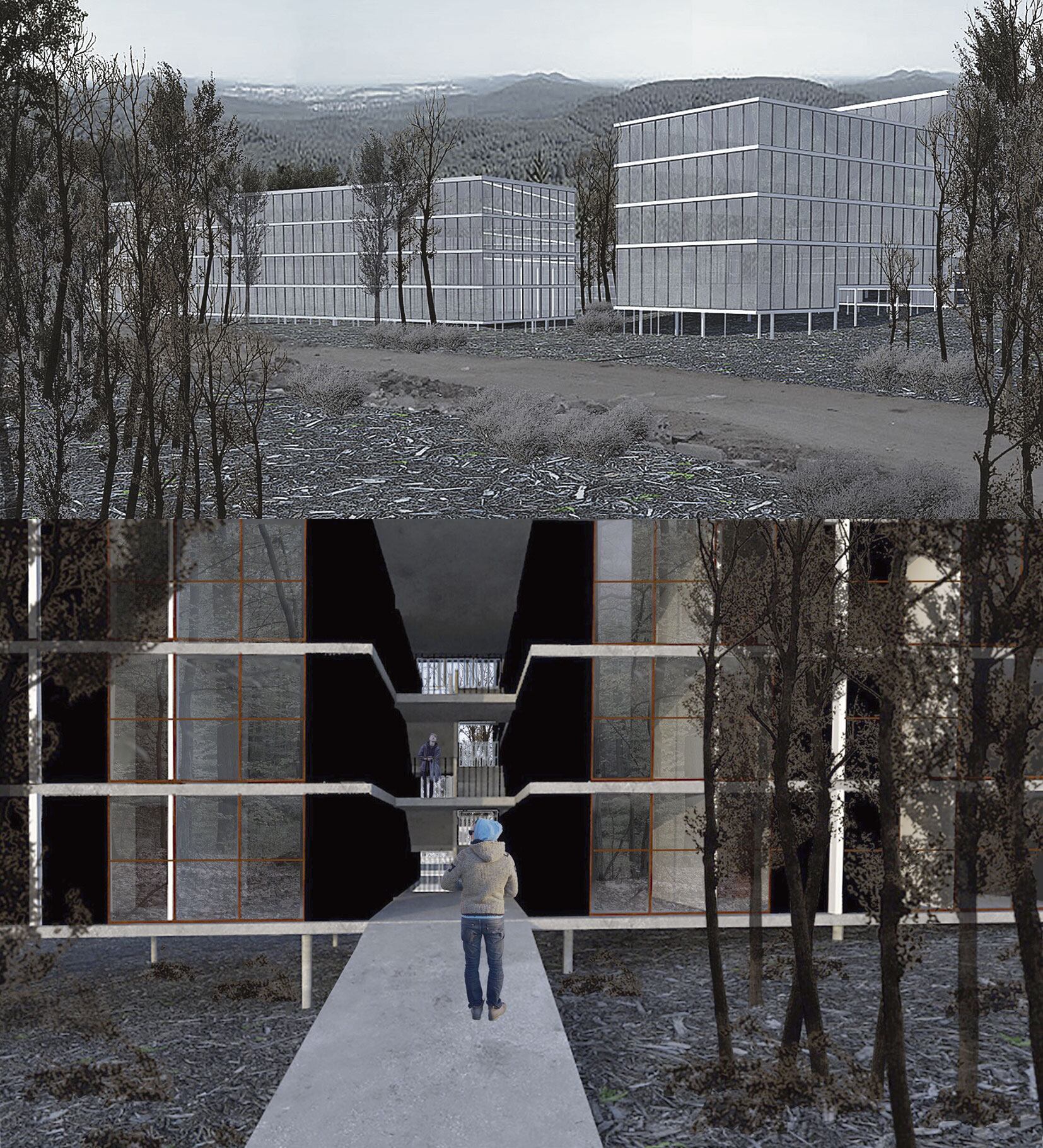 Dos propuestas para desarrollos urbanos en Ushuaia, que muestran la flexibilidad de la tecnología propuesta. Utilizando recursos ya disponibles y una escala industrial, se reducen drásticamente los costos y los tiempos reales de construcción.