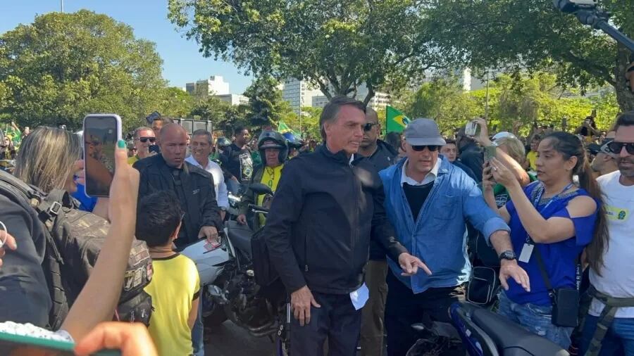 El presidente Jair Bolsonaro en Río de Janeiro / captura video
