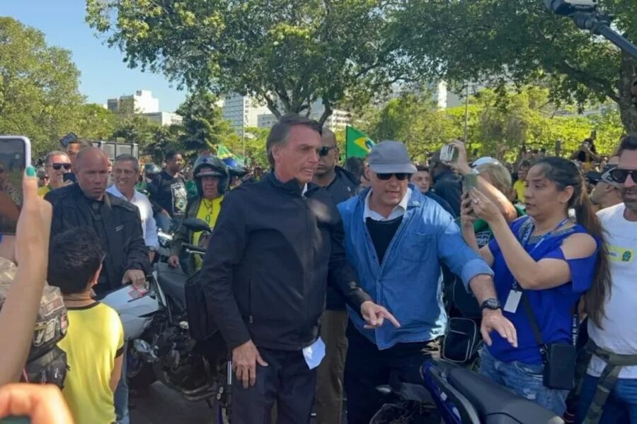 El presidente Jair Bolsonaro en Río de Janeiro / captura video
