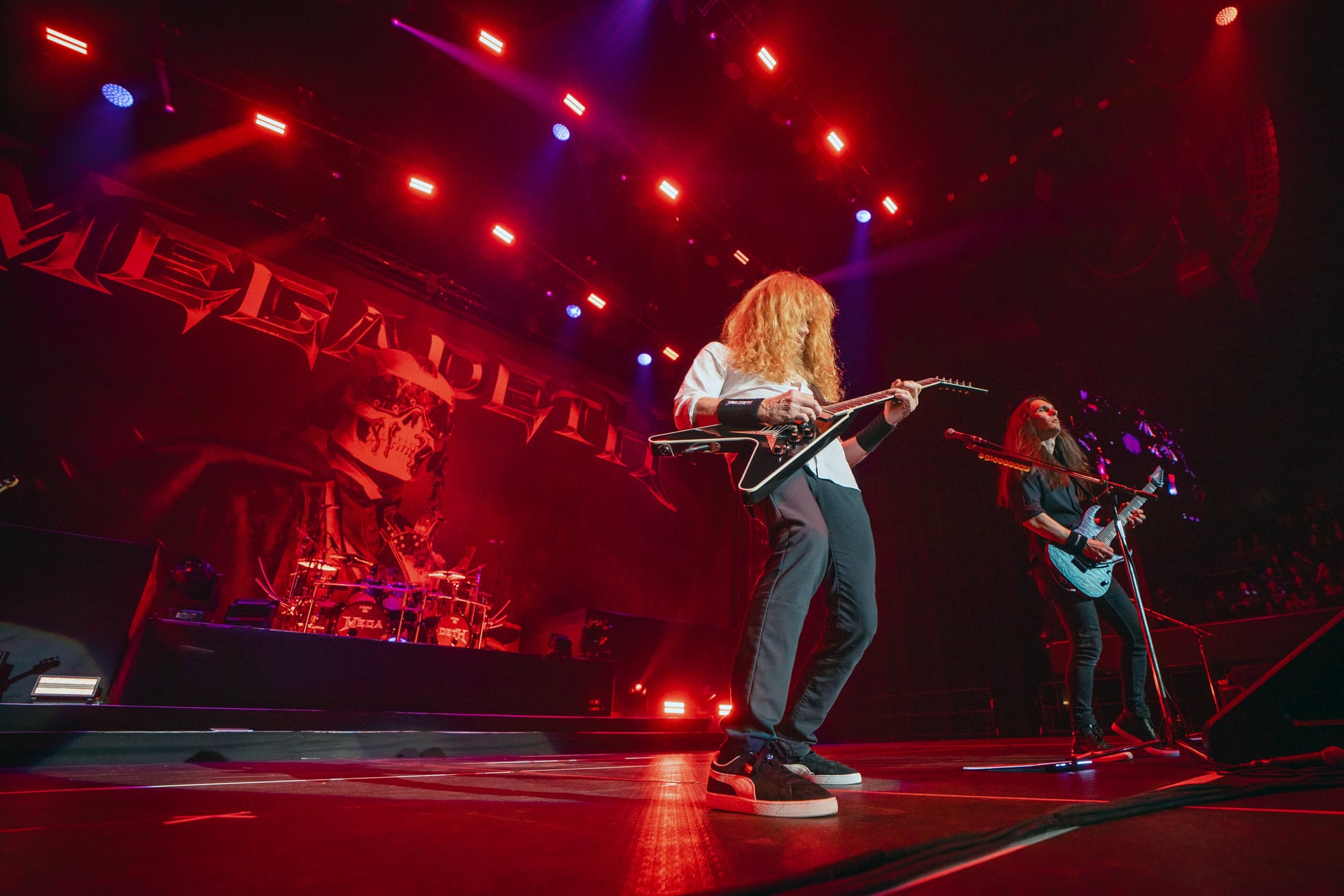 El "Colorado" Mustaine, ídolo de los heavies argentinos.