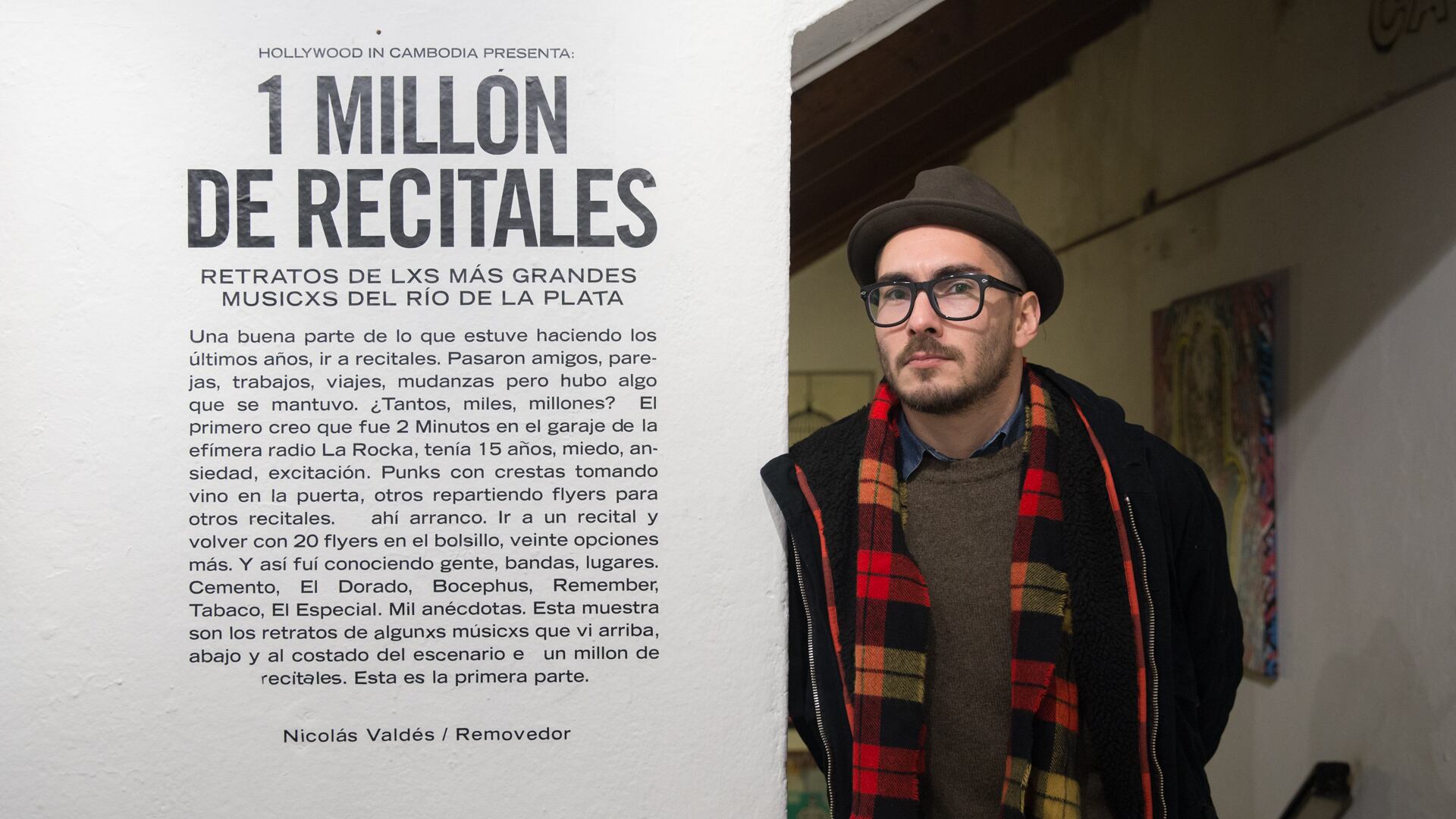 En su muestra Un millón de recitales, Nicolás "Removedor" Valdés ilustra el under rioplatense pos Cromañón.