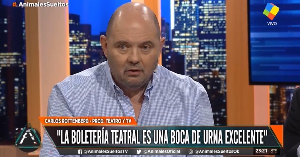 Rottemberg tiene 45 años de experiencia en la actividad teatral.