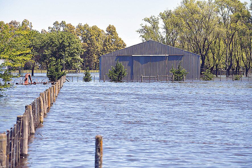 La localidad bonaerense más afectada por las inundaciones es Tres Alagarrobos.