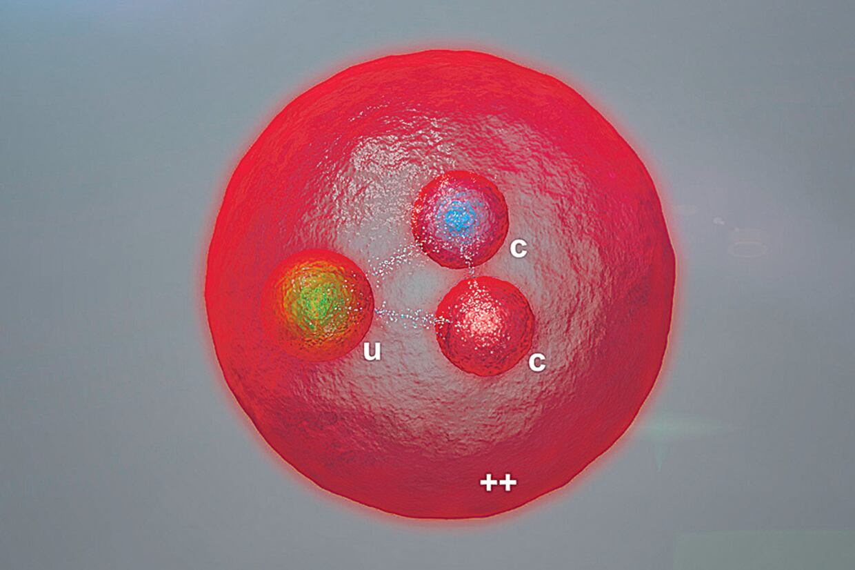 El gran colisionador de hadrones del Centro Europeo de Física de Partículas (CERN) permitió observar una partícula con dos quarks pesados, los “c”.