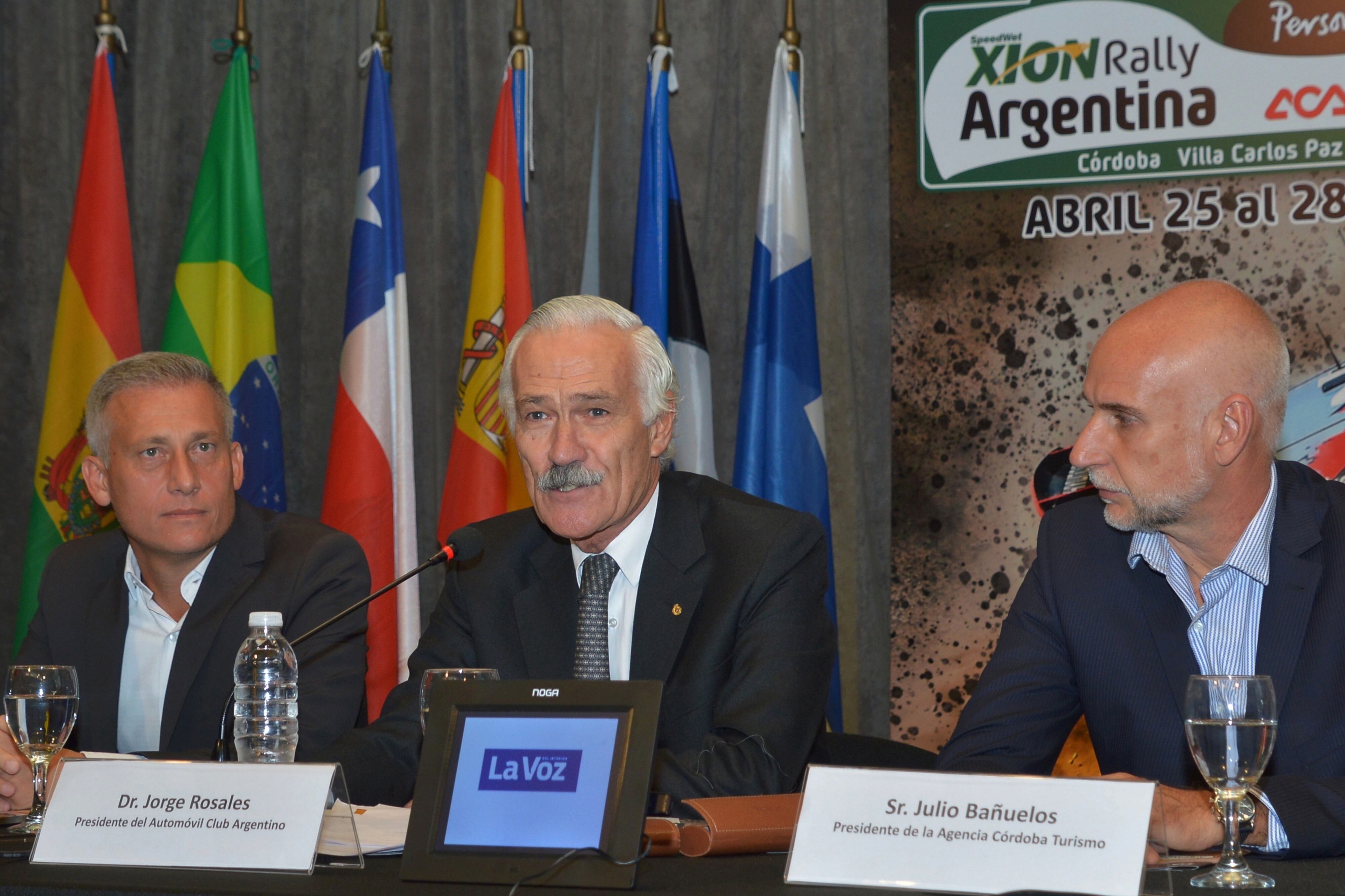 Jorge Rosales, presidente del ACA, y Julio Bañuelos, de la Agencia Córdoba Turismo