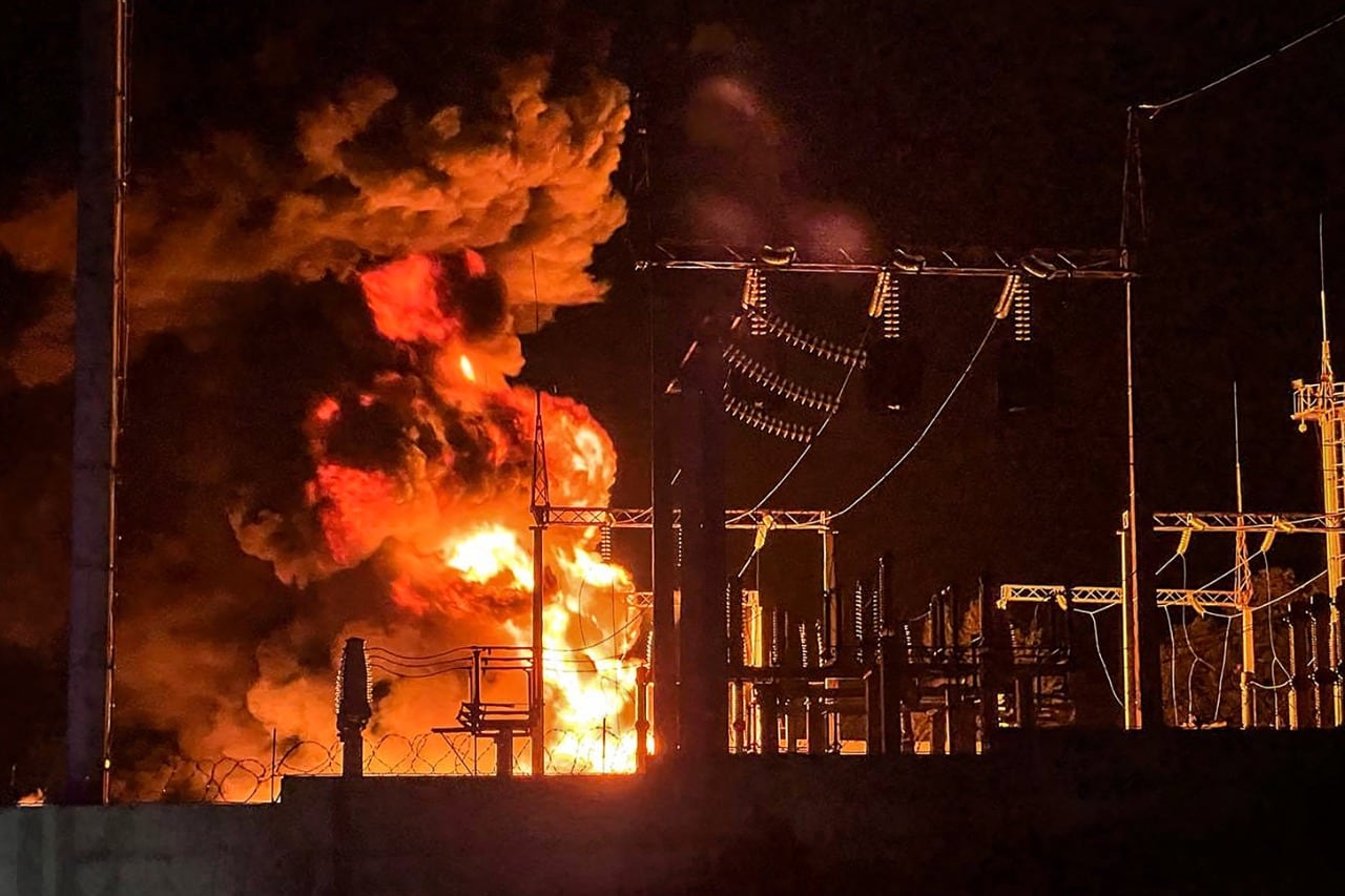 Incendio en Belgorod.