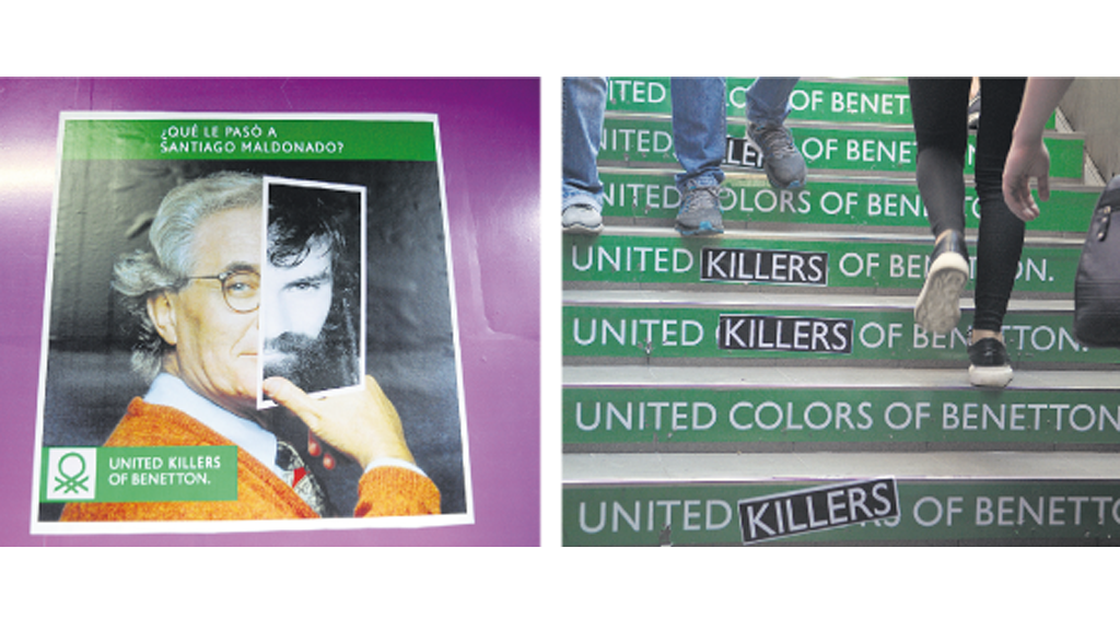La intervención la hizo un colectivo integrado por investigadores en Ciencias Sociales, artistas y militantes.