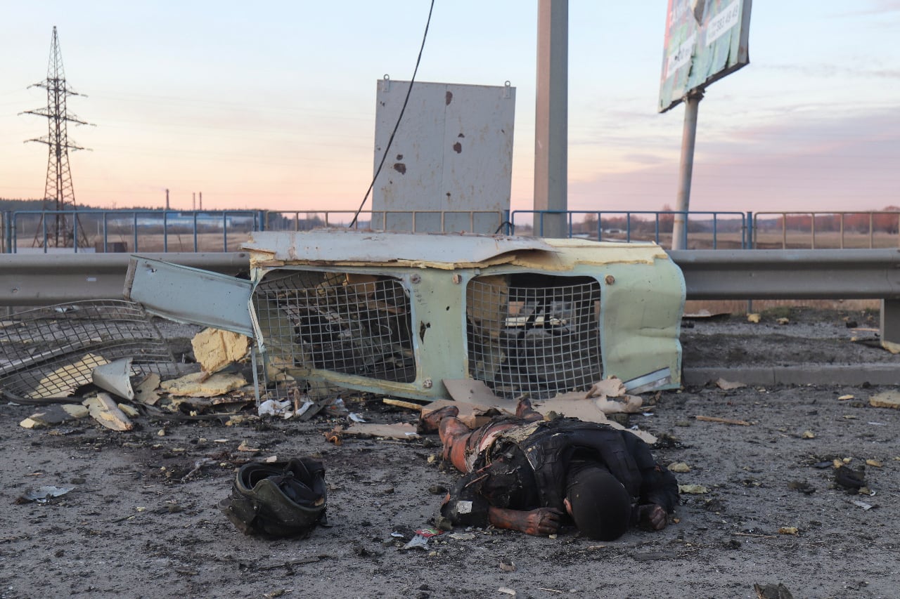 Postal de otro día de guerra en Ucrania