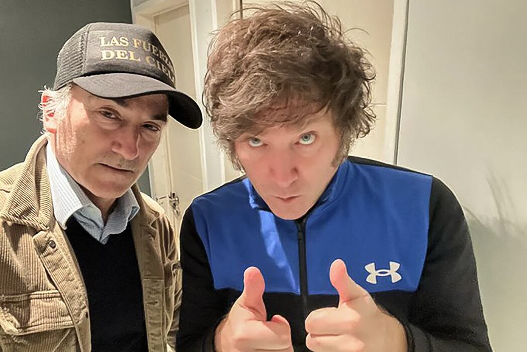 Emilio Ocampo y Javier Milei.