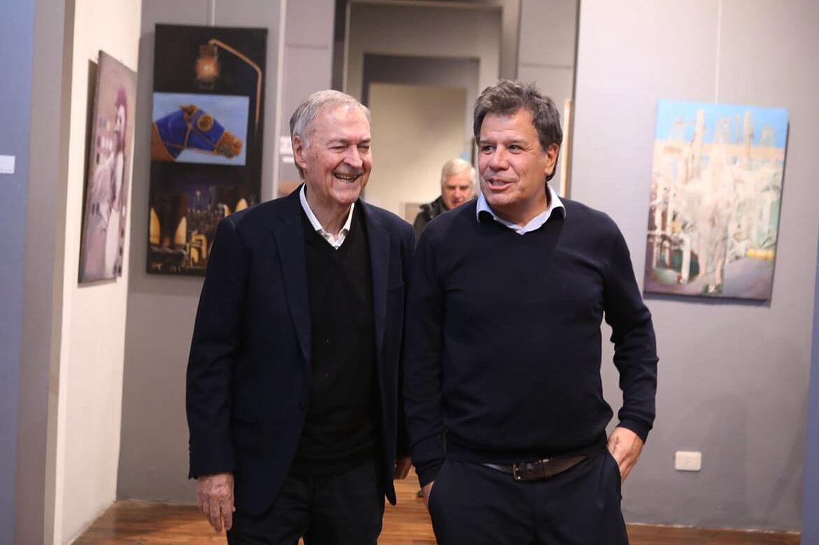 Juan Schiaretti viajó hasta La Plata para acompañar a Facundo Manes.
