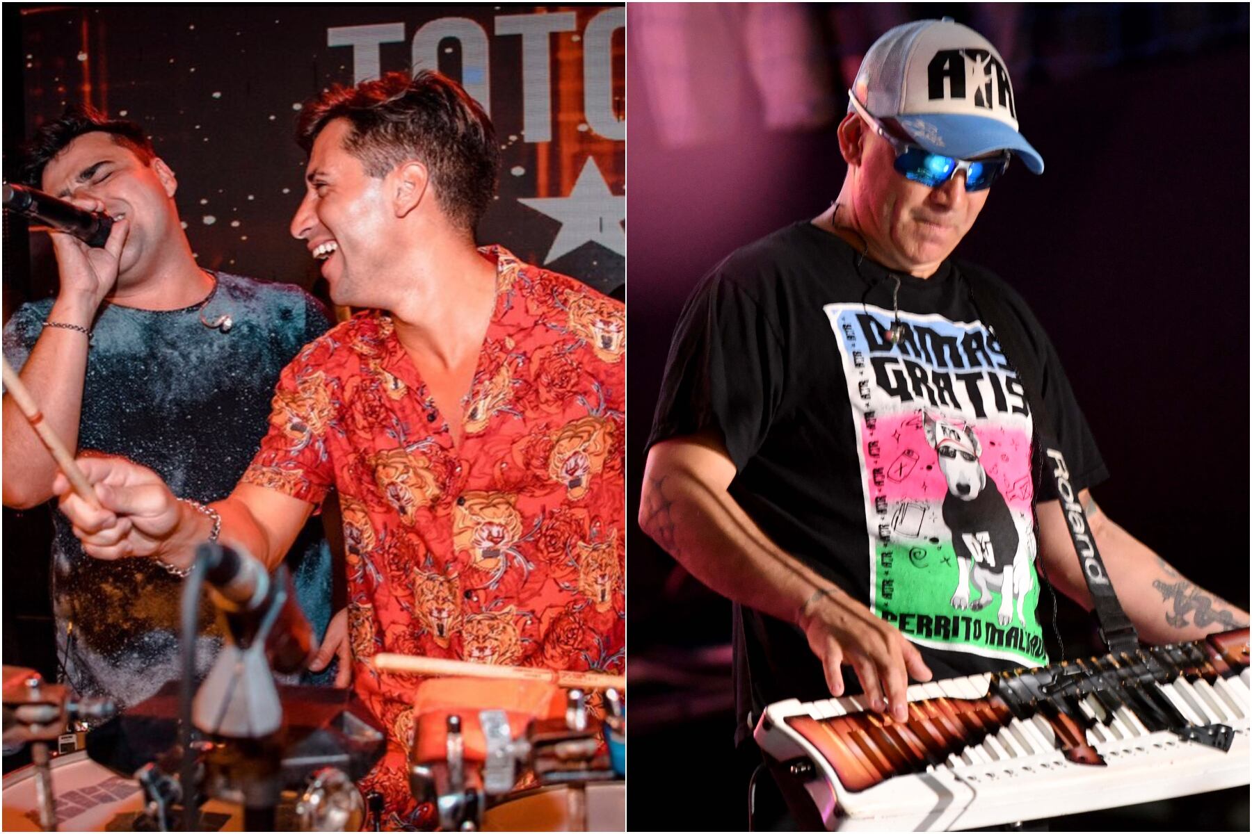 Los Totora y Damas Gratis. Imagen: redes sociales.