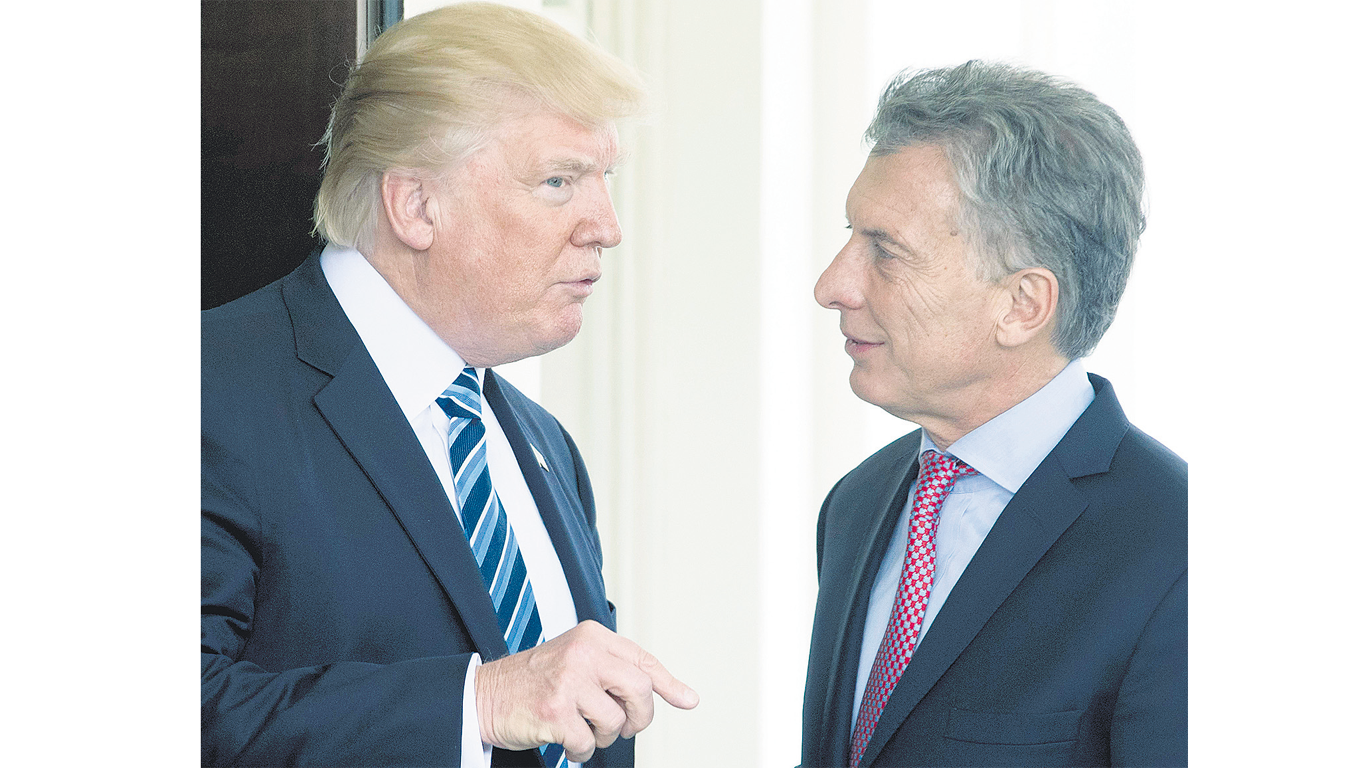 Los presidentes Donald Trump y Mauricio Macri.