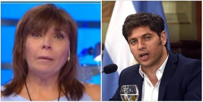 Silvia Mercado y Axel Kicillof