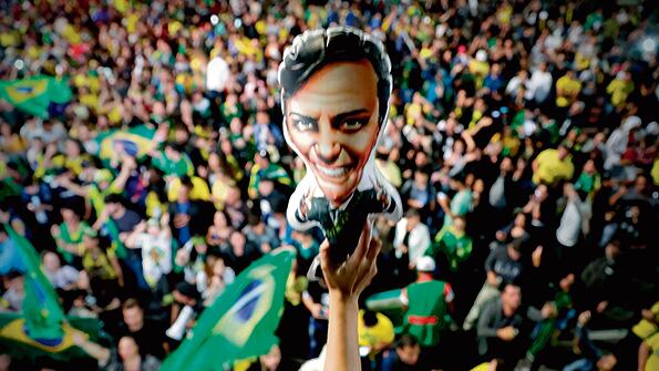 Simpatizantes de Bolsonaro celebraron la victoria en la avenida Paulista de San Pablo.