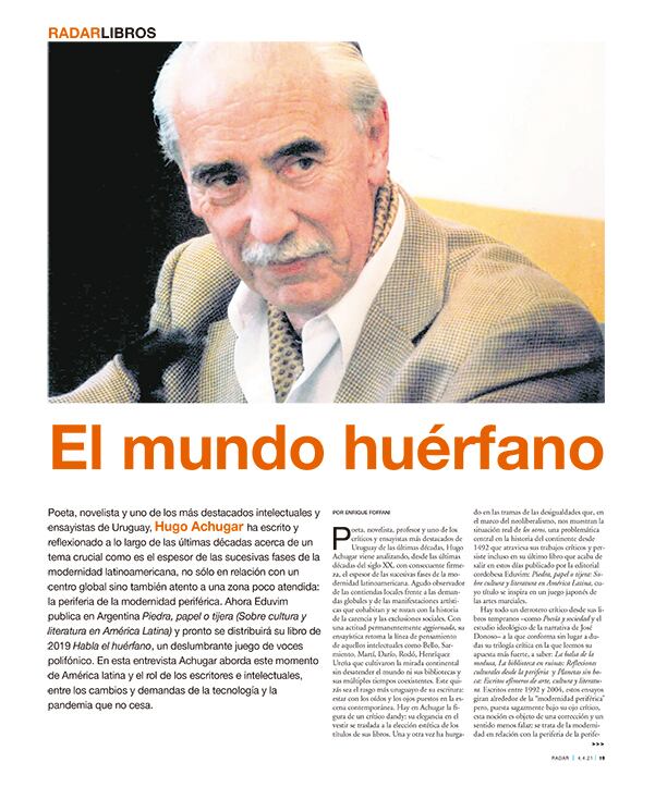 El mundo huérfano - 01/04/2021