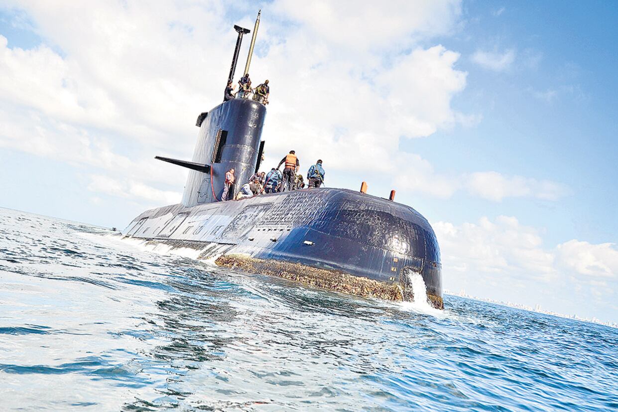 El ARA San Juan desapareció el 15 de noviembre de 2017 frente a la costa de Chubut.