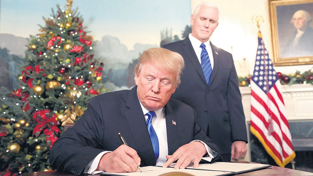 Trump prometió empezar a construir en Jerusalén una nueva embajada norteamericana.
