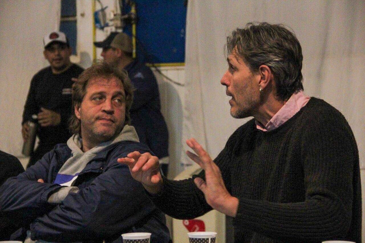 Marcos Cianni y Jon Uriarte en pleno debate.