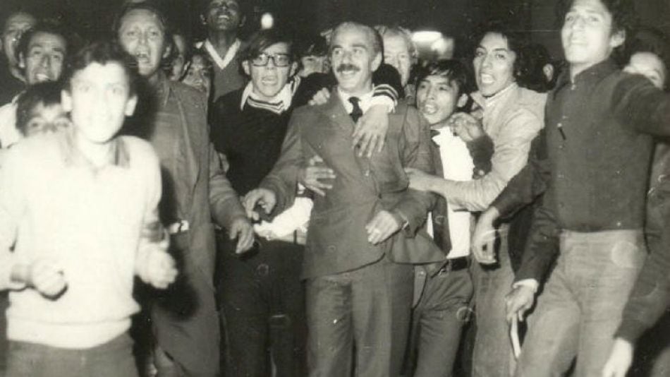 Ragone, el día de su asunción. 