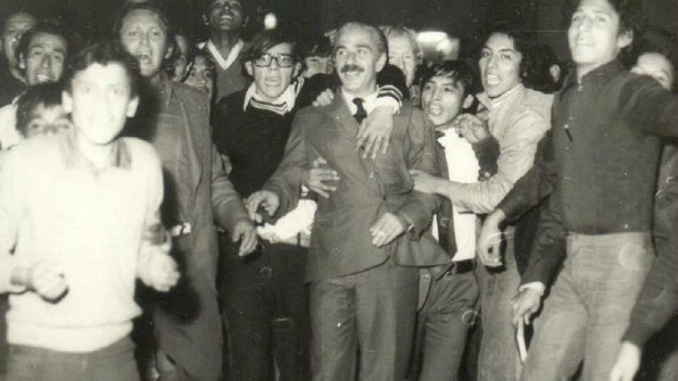 Ragone, el día de su asunción.