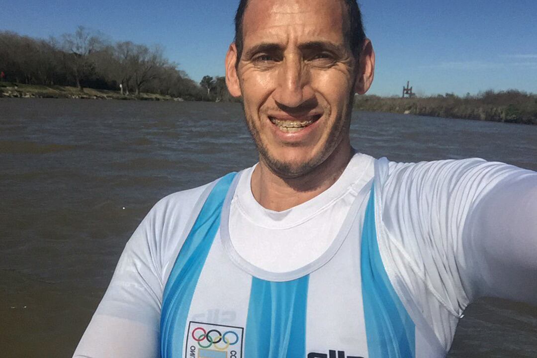 Ariel Suárez, remero olímpico.