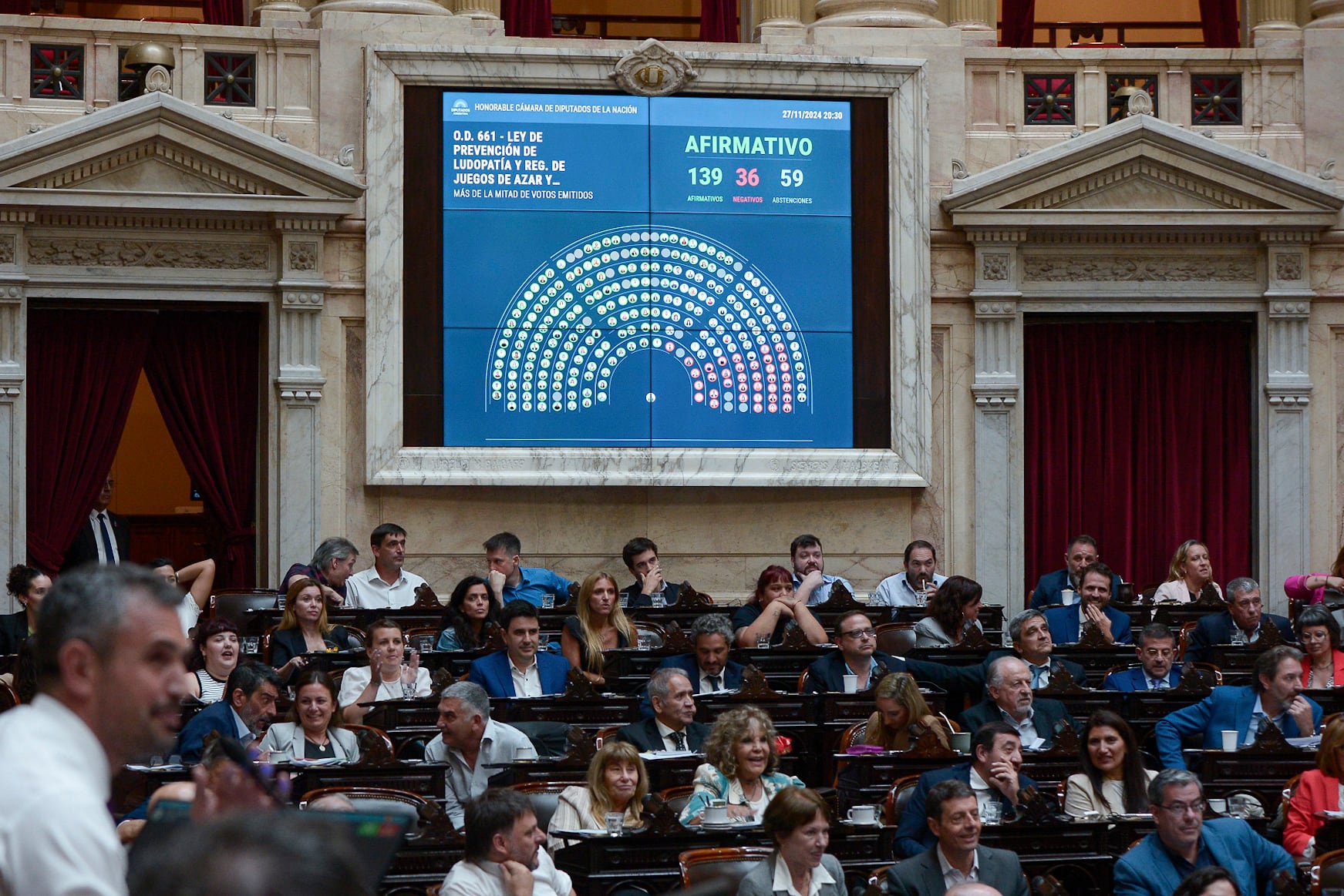 La prevención de la ludopatía se aprobó en noviembre de 2024 en Diputados.