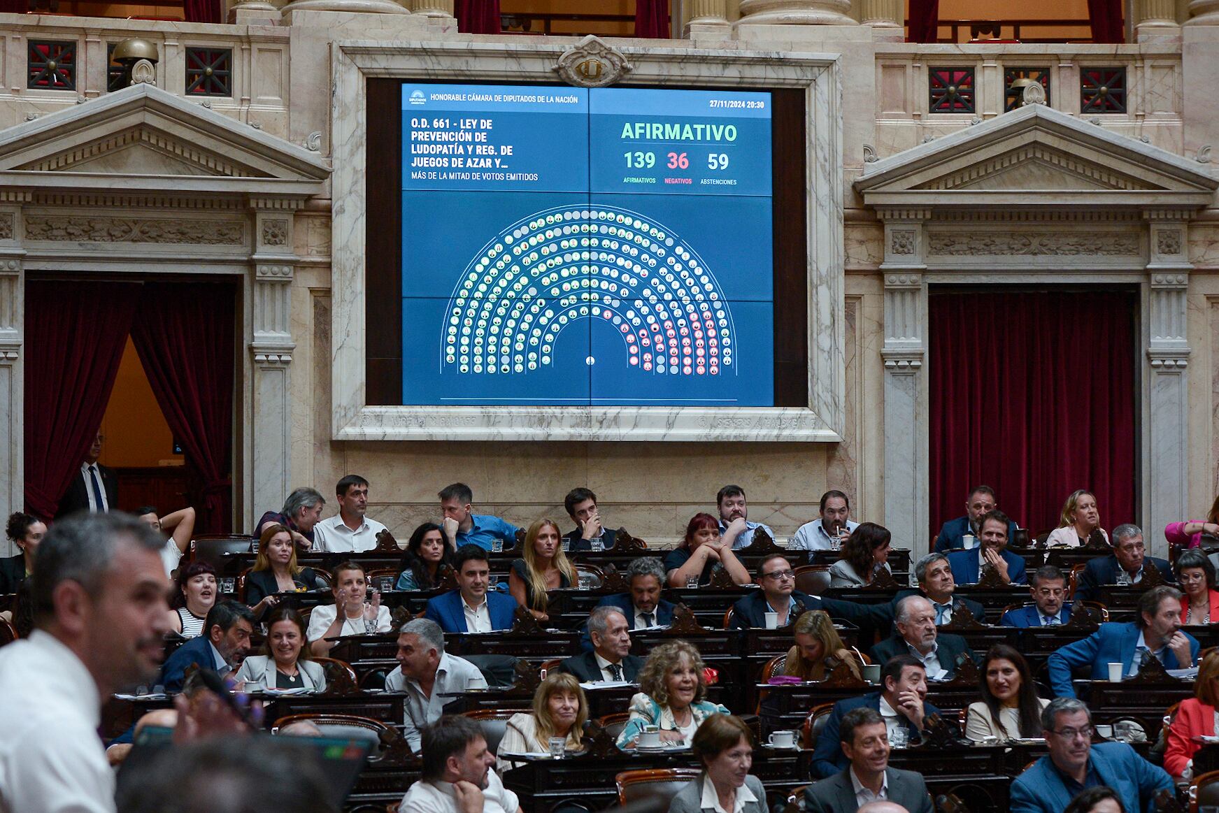 La prevención de la ludopatía se aprobó en noviembre de 2024 en Diputados.