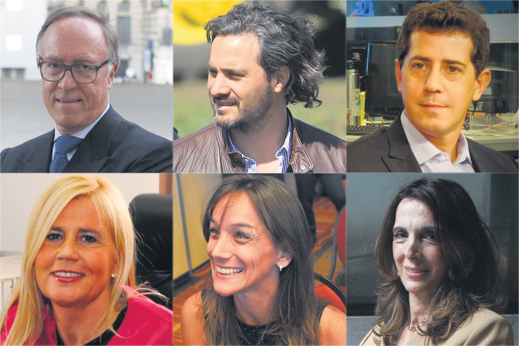 Posibles integrantes del gabinete nacional: Guillermo Nielsen, Santiago Cafiero, Wado de Pedro, Marcela Losardo, Malena Galmarini y María Eugenia Bielsa.