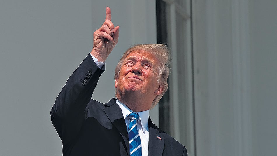 La retirada de tropas “tendría efectos inaceptables” afirmó Trump desde la base en Fort Myer.