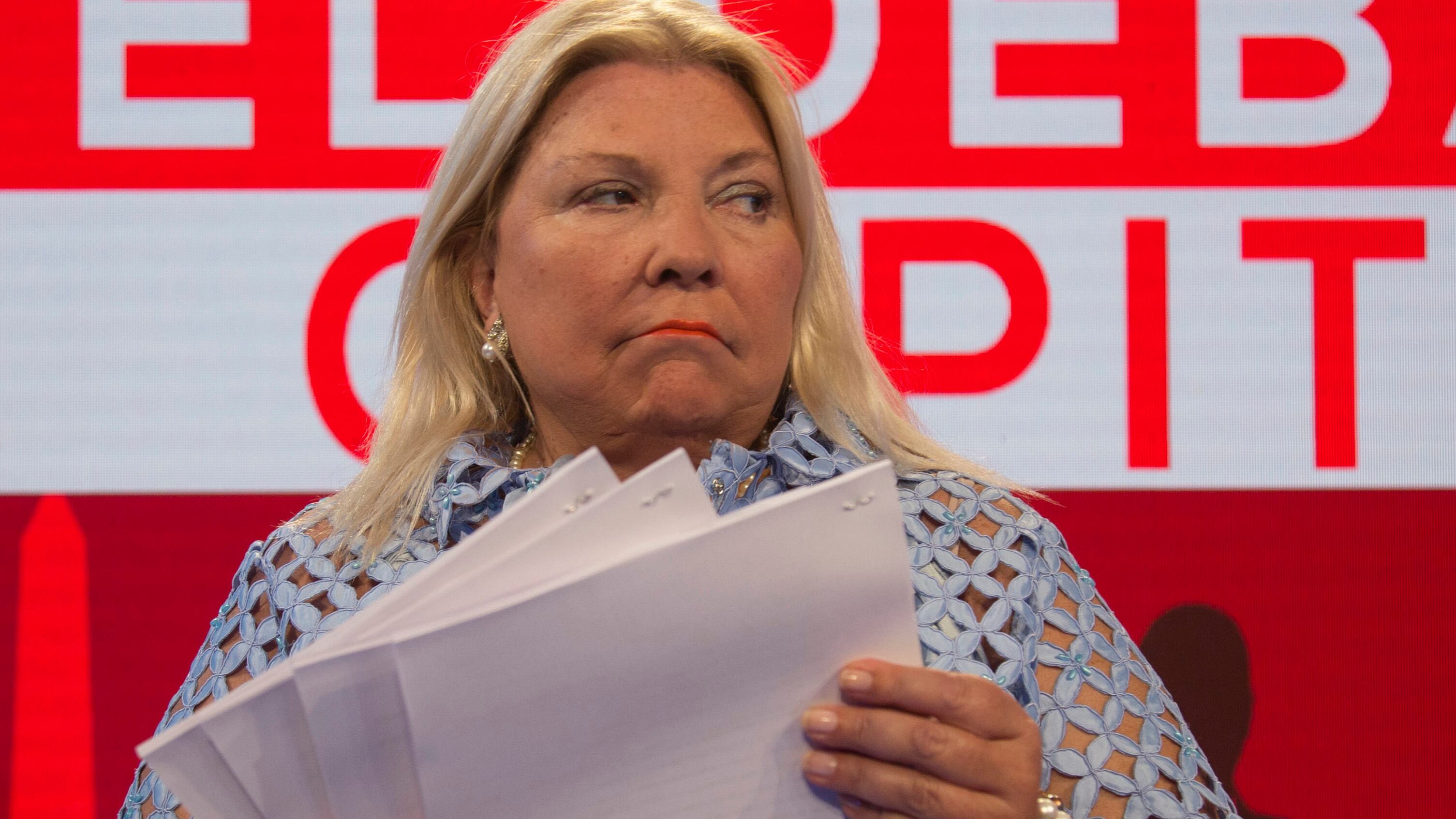 Elisa Carrió, en defensa de los genocidas.
