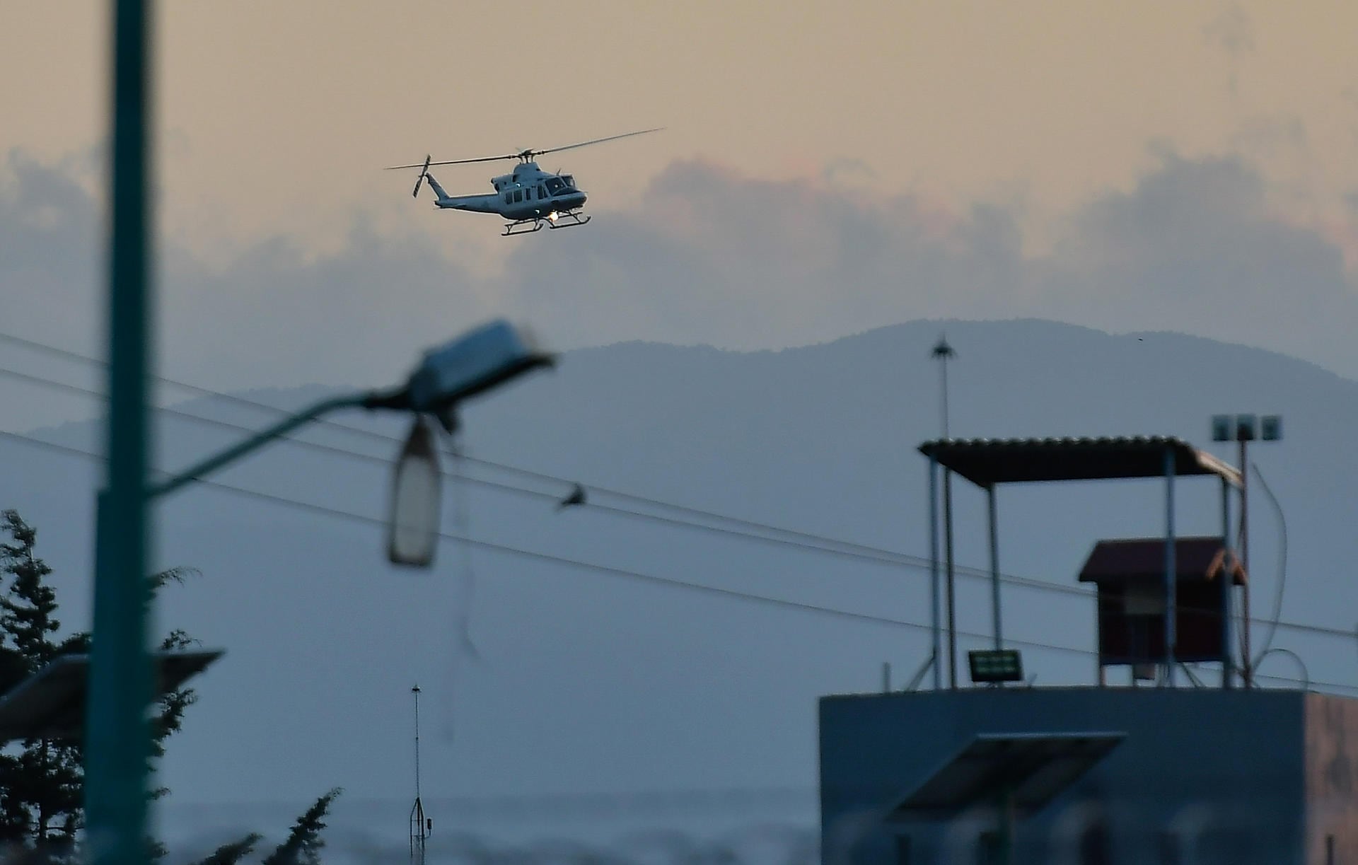 Ovidio Guzmán, hijo de "El Chapo", fue traslado a El Altiplano en helicóptero.