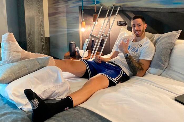 El optimismo del basquetbolista Vildoza tras pasar por el quirófano